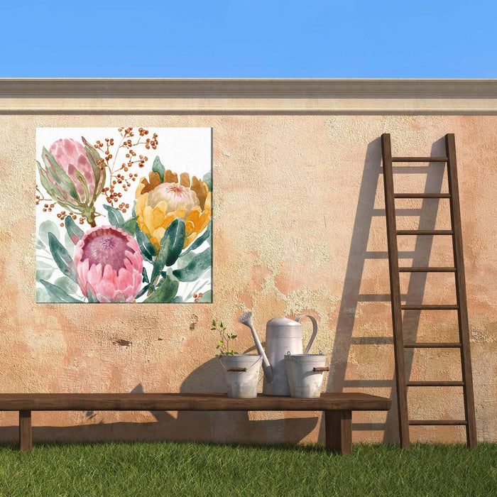 Outdoor Canvas Art 24x24 Protea Passion - My Backyard Decor