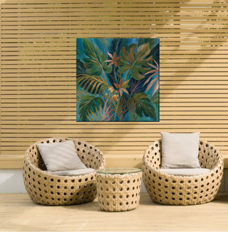 Outdoor Canvas Art 24x24 Midnight Tropics