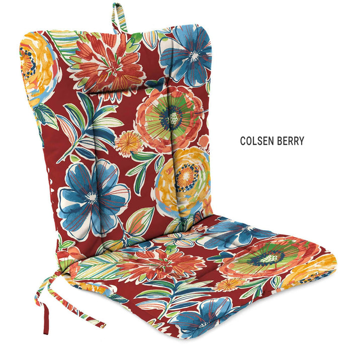 Outdoor Custom Euro Style Chair Cushions  – Spun Polyester, Hinged, Knife Edge - My Backyard Decor