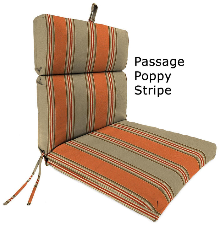 Outdoor Custom Chair Cushions  – Sunbrella, Hinged, French Edge - My Backyard Decor