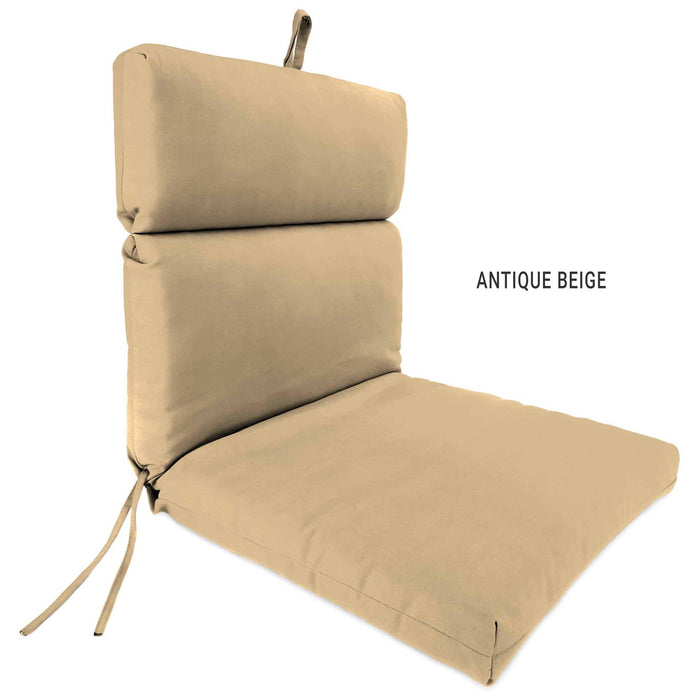 Outdoor Custom Chair Cushions  – Spun Polyester, Hinged, French Edge - My Backyard Decor