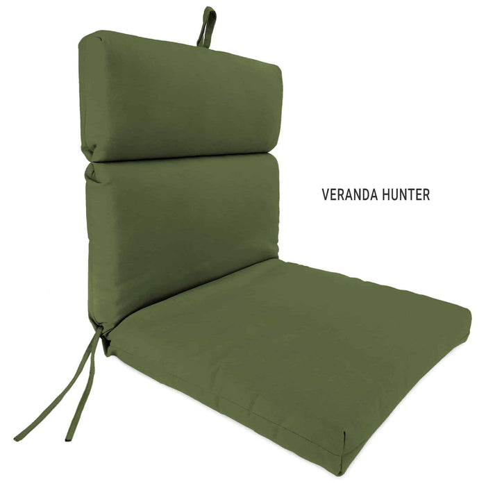 Outdoor Custom Chair Cushions  – Spun Polyester, Hinged, French Edge - My Backyard Decor
