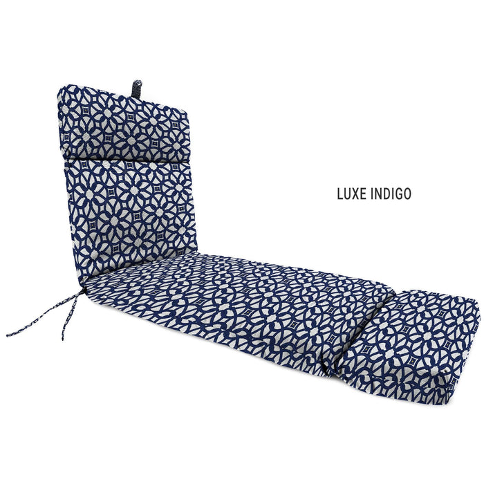 Outdoor Custom Chaise Lounge Cushions  – Sunbrella, Hinged, French Edge - My Backyard Decor