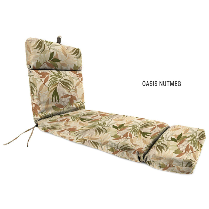 Outdoor Custom Chaise Lounge Cushions  – Spun Polyester, Hinged, French Edge - My Backyard Decor