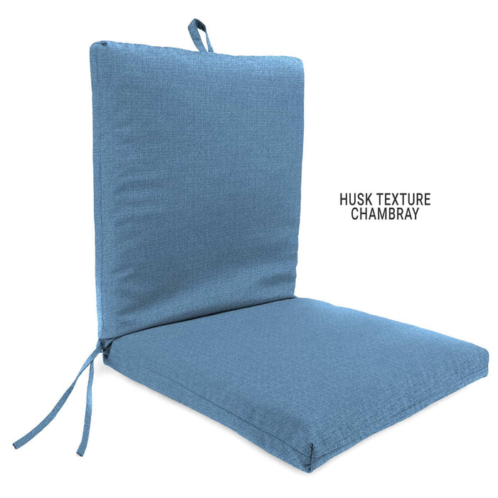 Outdoor Custom Dining Chair Cushions – Spun Polyester French Edge - My Backyard Decor