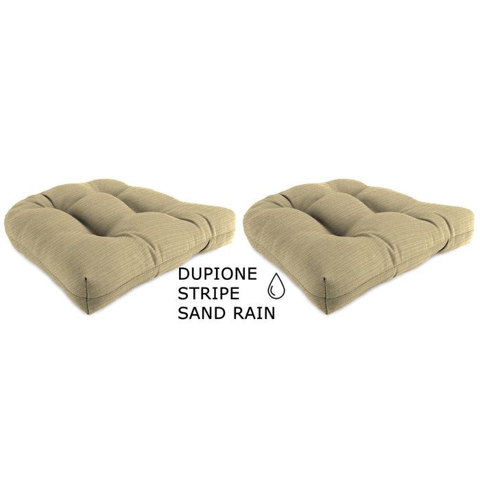 Outdoor Custom Wicker Loveseat Cushion – Sunbrella - My Backyard Decor