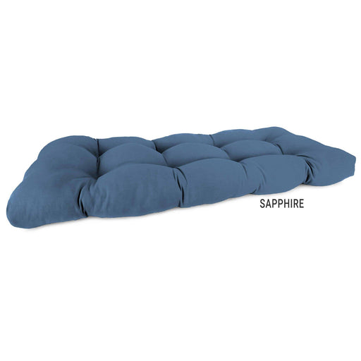 Outdoor Custom Wicker Loveseat Cushion – Sunbrella - My Backyard Decor