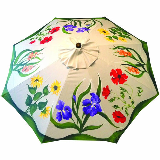 can you paint patio umbrellas Hand Painted Custom Garden Art Umbrella