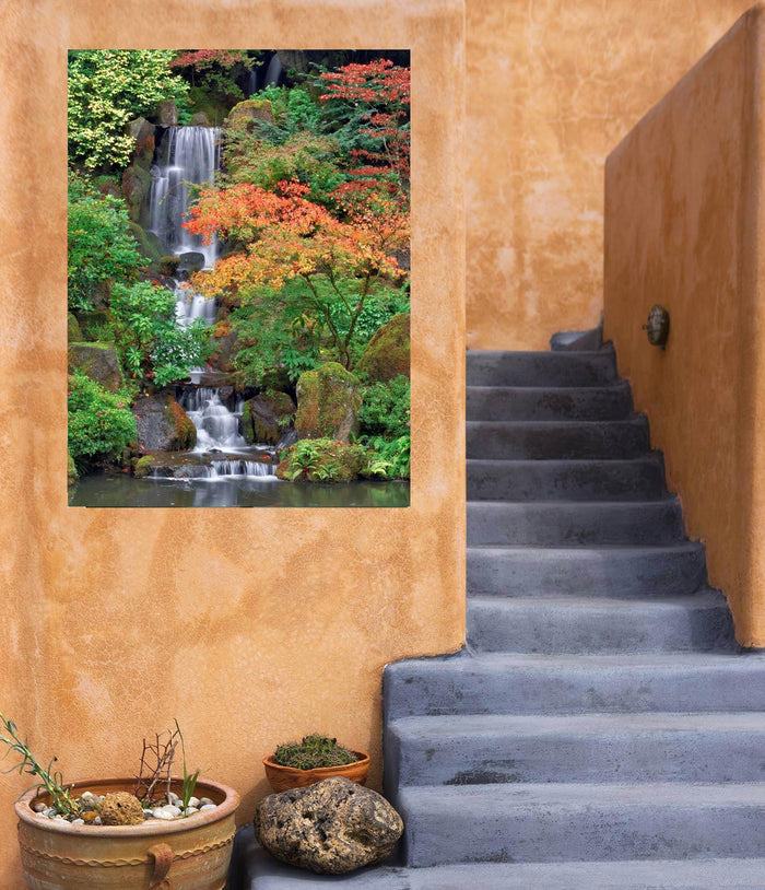 Outdoor Canvas Art 30x40 Fall & Color Waterfall - My Backyard Decor