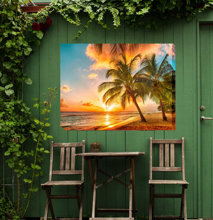 Outdoor Canvas Art 40x30 Setting Sun - My Backyard Decor