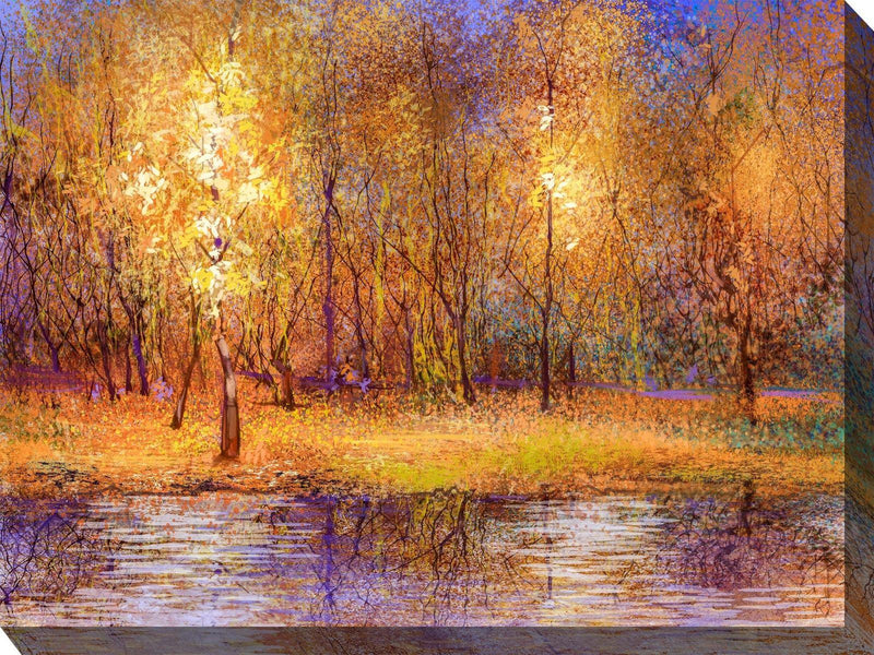 Outdoor Canvas Art 40x30 Midnight Sun - My Backyard Decor