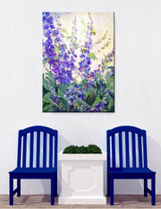 Outdoor Canvas Art 30x40 Blue Delphi - My Backyard Decor