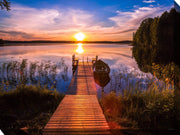 Outdoor Canvas Art 40x30 Cool Dawn - My Backyard Decor