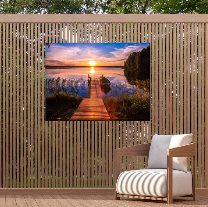 Outdoor Canvas Art 40x30 Cool Dawn - My Backyard Decor