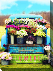 Outdoor Canvas Art 30x40 Fresh Flowers - My Backyard Decor