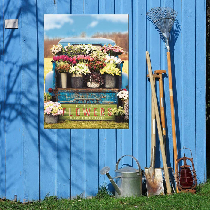 Outdoor Canvas Art 30x40 Fresh Flowers - My Backyard Decor