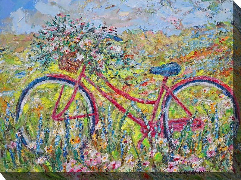 Outdoor Canvas Art 40x30 Brenda's Bike
