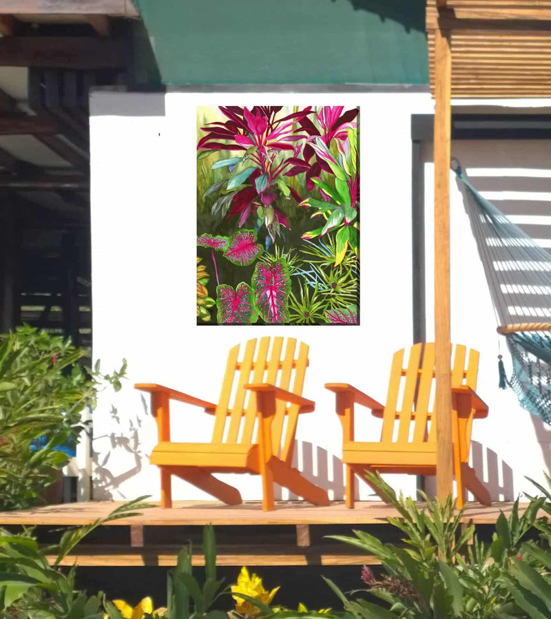 Outdoor Canvas Art 30x40 Bright Botanicals