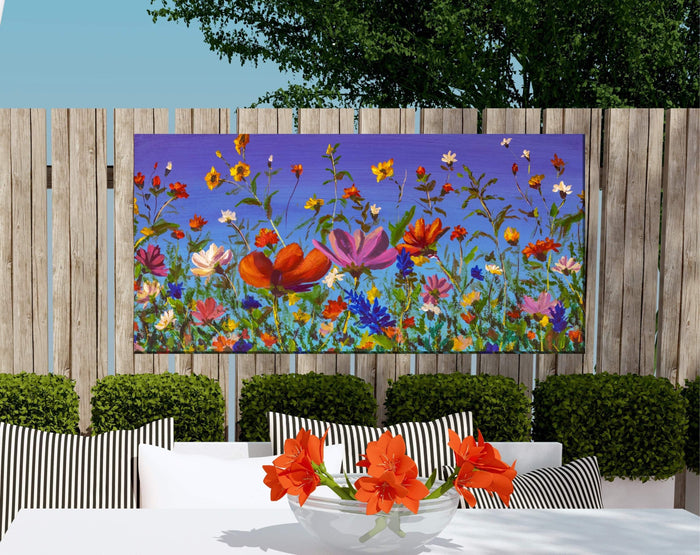 Outdoor Canvas Art 48x24 Summer Recital - My Backyard Decor