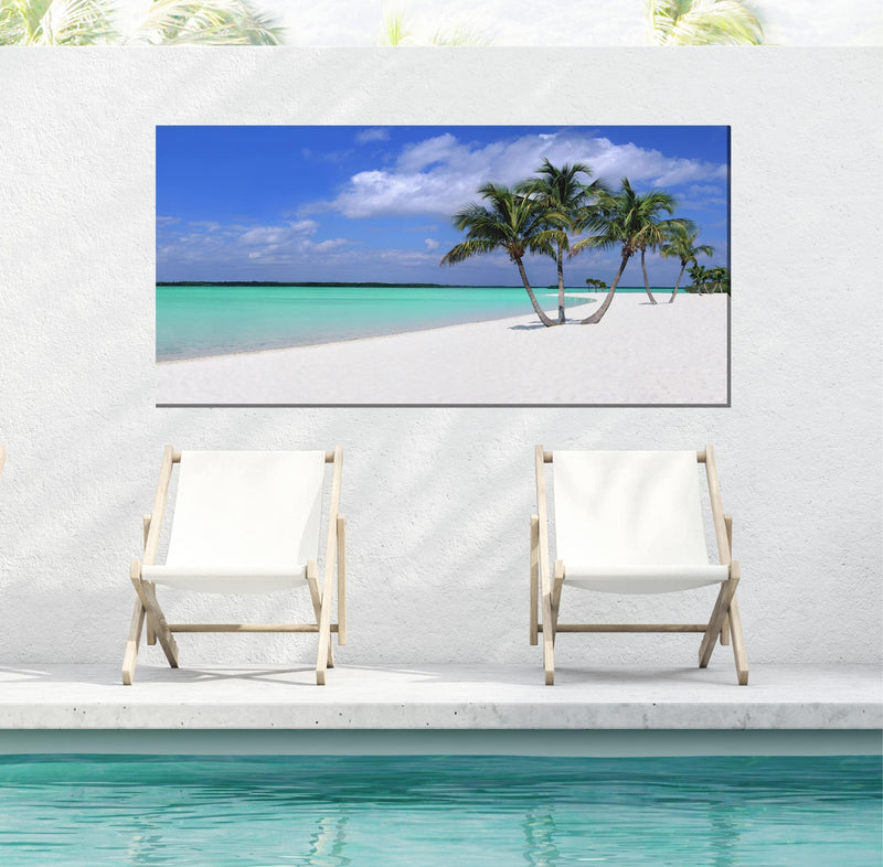 Outdoor Canvas Art 48x24 Sugar Sand - My Backyard Decor