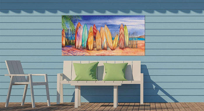 Outdoor Canvas Art 48x24 Surfs Up - My Backyard Decor