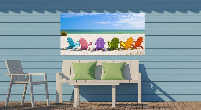 Outdoor Canvas Art 48x24 Perfect View - My Backyard Decor
