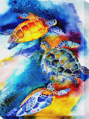 Outdoor Canvas Art 30x40 Turtle Play - My Backyard Decor