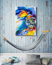 Outdoor Canvas Art 30x40 Turtle Play - My Backyard Decor
