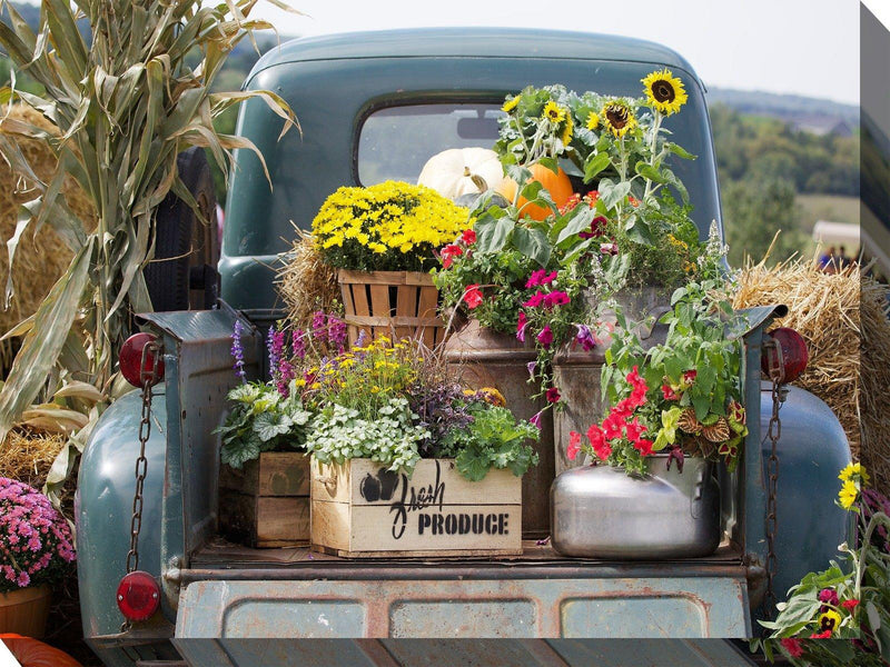 Outdoor Canvas Art 40x30 Fresh Produce - My Backyard Decor