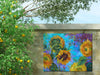 Outdoor Canvas Art 40x30 Sunflower on Blue - My Backyard Decor