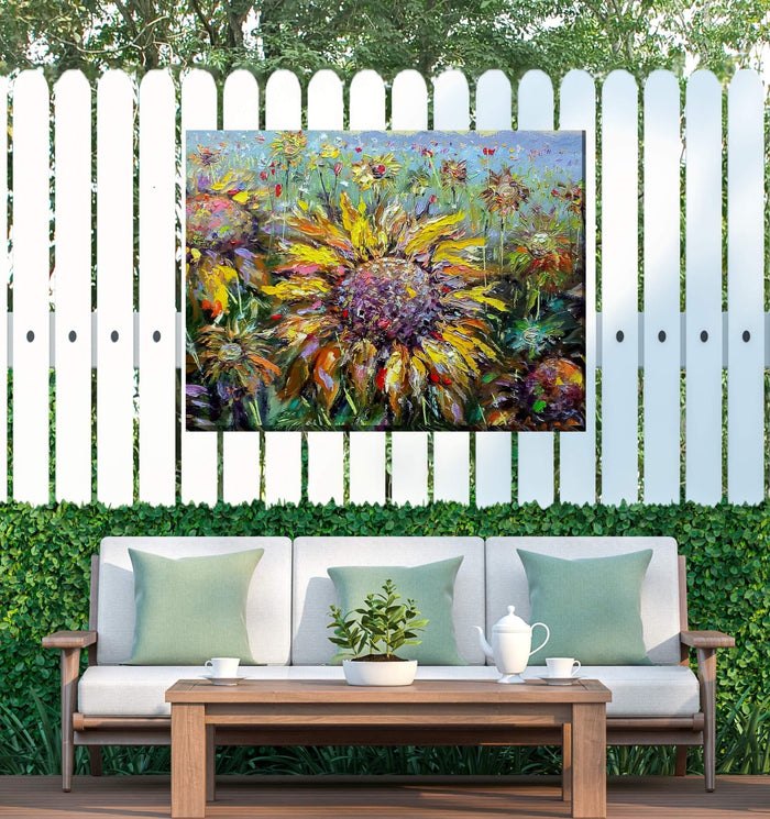 Outdoor Canvas Art 40x30 Sun Queen - My Backyard Decor