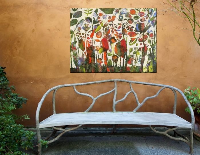 Outdoor Canvas Art 40x30 Dancing Garden - My Backyard Decor
