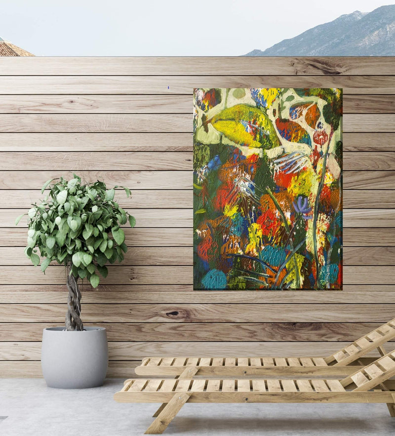 Outdoor Canvas Art 30x40 Bawdy Botanicals - My Backyard Decor