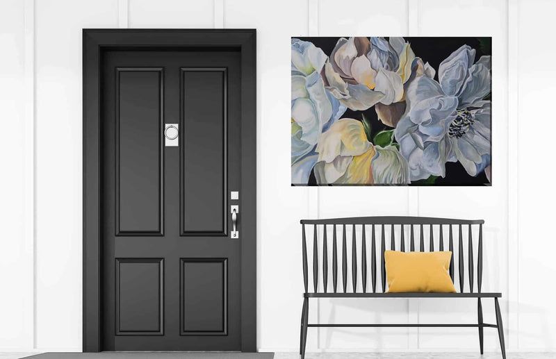 Outdoor Canvas Art 40x30 Floral Waltz