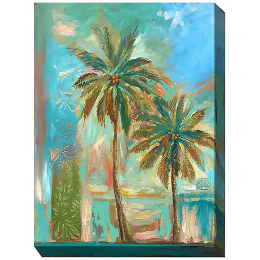 Outdoor Canvas Art 30x40 Modern Palms - My Backyard Decor