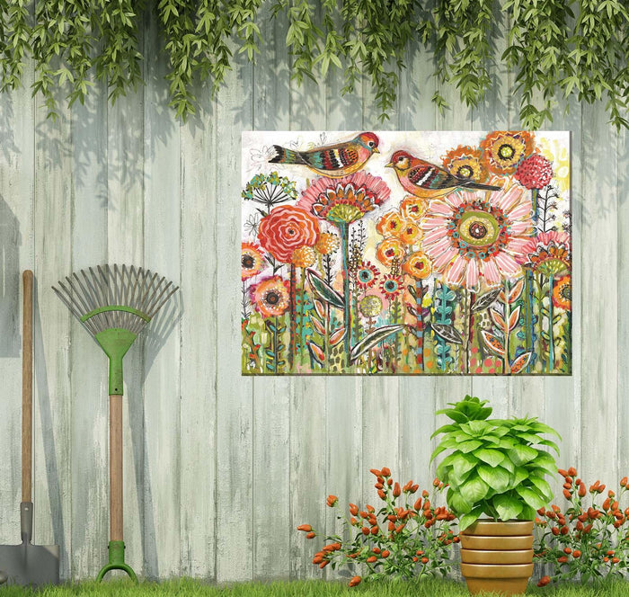 Outdoor Canvas Art 40x30 Sweet Tweets - My Backyard Decor