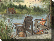 Outdoor Canvas Art 40x30 Lake Time - My Backyard Decor