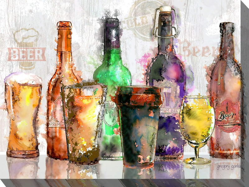 Outdoor Canvas Art 40x30 Craft Brews - My Backyard Decor
