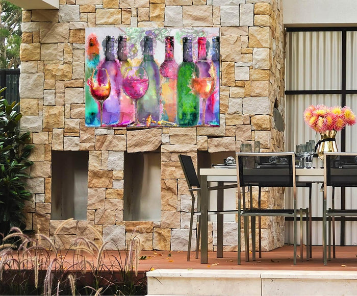 Outdoor Canvas Art 40x30 Tasting Room - My Backyard Decor