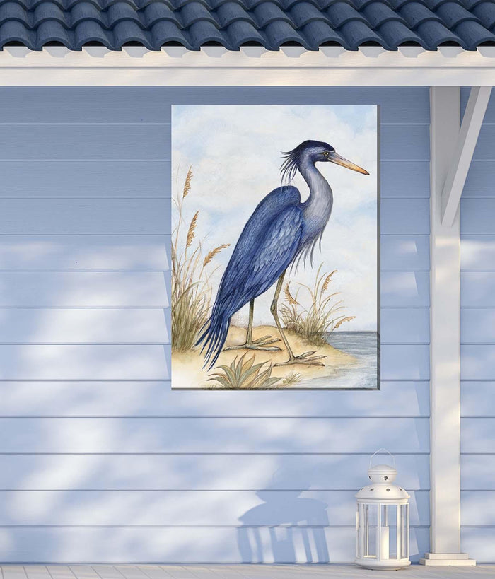 Outdoor Canvas Art 30x40 Great Blue Heron - My Backyard Decor