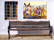 Outdoor Canvas Art 40x30 Tuffy's Gang - My Backyard Decor