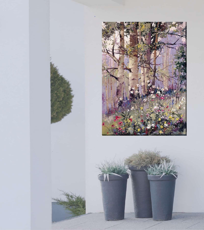 Outdoor Canvas Art 30x40 Aspen Spring - My Backyard Decor