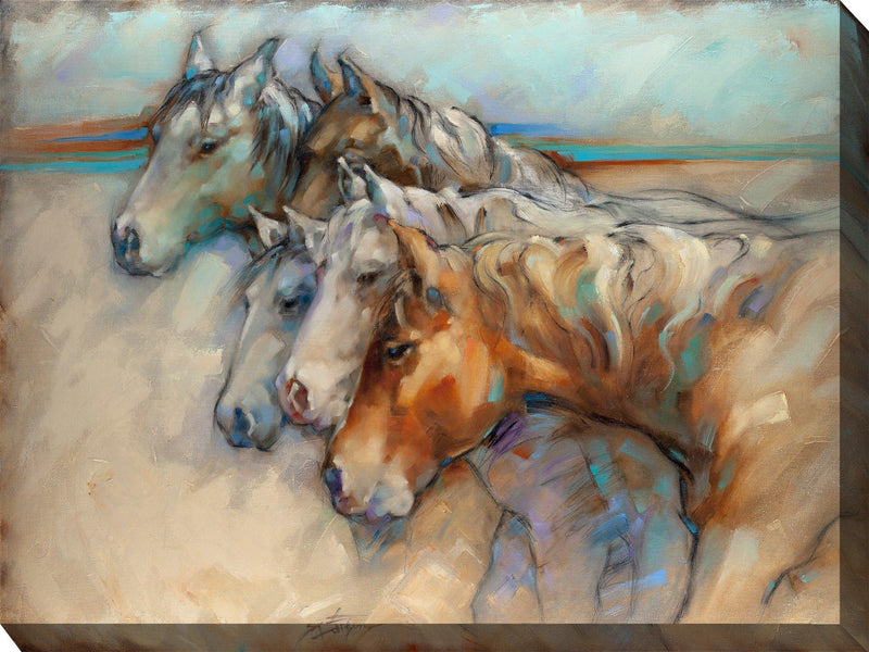 Outdoor Canvas Art 40x30 Companions - My Backyard Decor