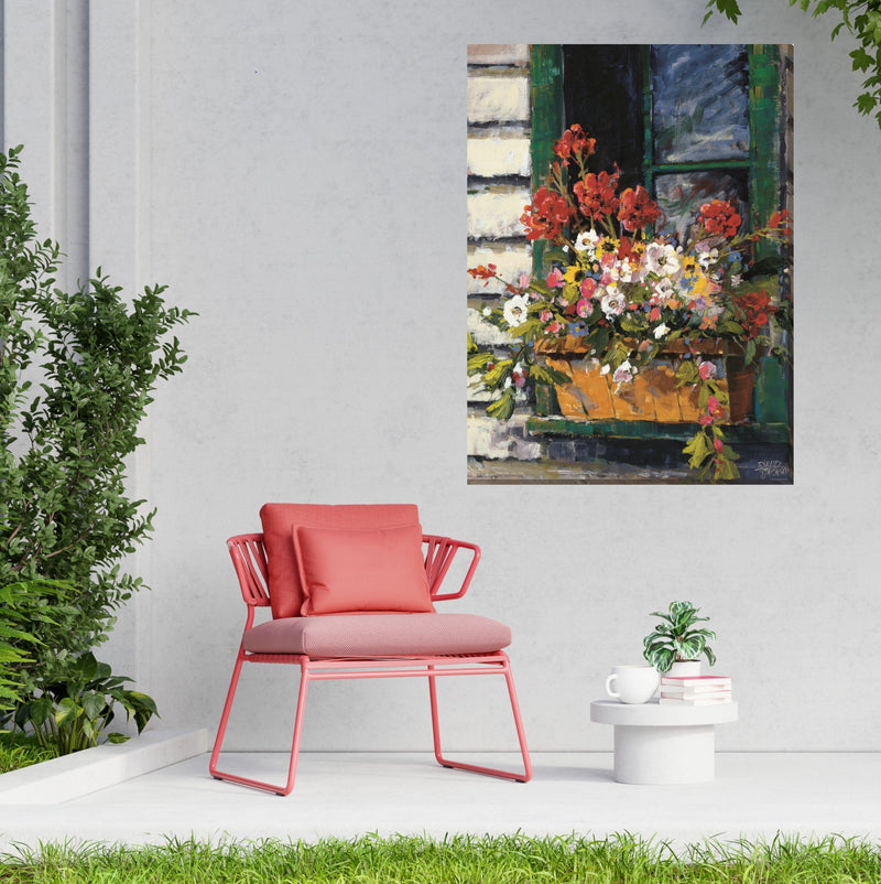 Outdoor Canvas Art 30x40 Window of Color