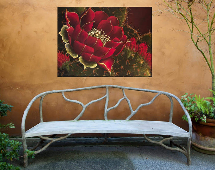 Outdoor Canvas Art 40x30 Scarlet Lady