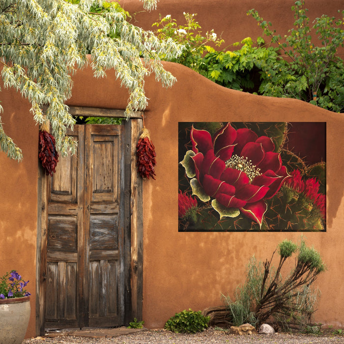 Outdoor Canvas Art 40x30 Scarlet Lady