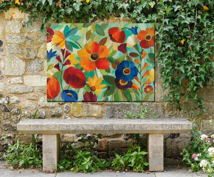 Outdoor Canvas Art 40x30 Jamboree Garden - My Backyard Decor