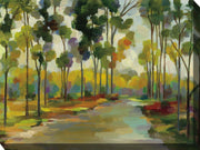 Outdoor Canvas Art 40x30 Distant Forest - My Backyard Decor