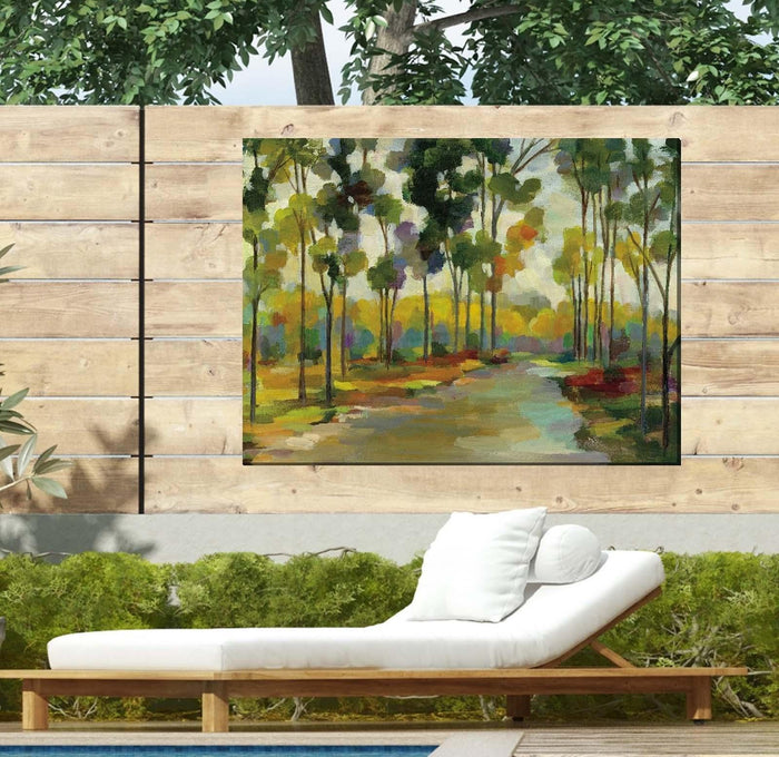 Outdoor Canvas Art 40x30 Distant Forest - My Backyard Decor