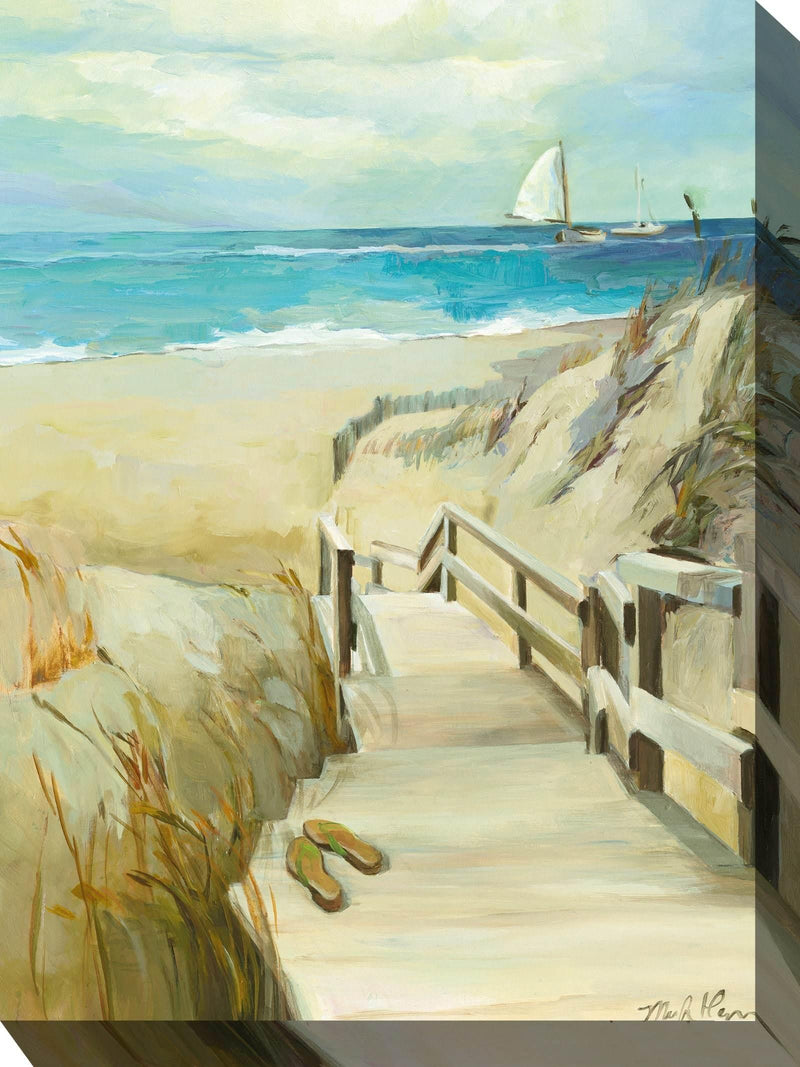 Outdoor Canvas Art 30x40 Barefoot Beach - My Backyard Decor